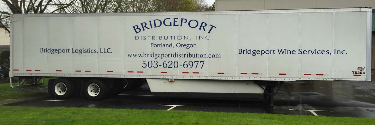 Bridgeport trailer with logo